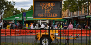 Spectators in Melbourne were turned away in 2020 when the Australian Grand Prix was cancelled at the last minute.