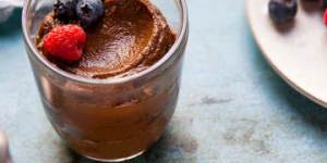 Raw chocolate mousse.