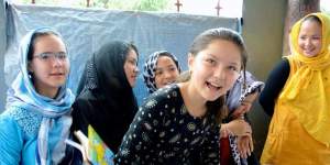 Children at an asylum seeker learning centre in Cisarua,Indonesia.