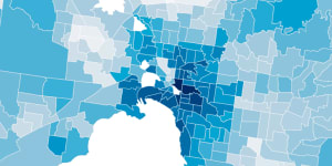 Melbourne income map