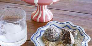 Tip:Serve the rum balls with extra toasted coconut.