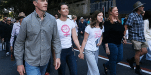 The march against domestic violence,on 27 April,emerged from the widespread shock and anger over alleged domestic violence murder of Forbes mum Molly Ticehurst.