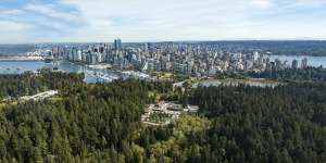 Stanley Park on the edge of downtown Vancouver.