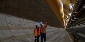 The delicate dance of tunnelling a metro line within metres of Anzac Bridge