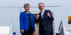 Prime Minister Anthony Albanese and Foreign Affairs Minister Penny Wong depart for Tokyo.