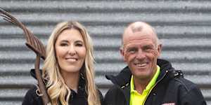 Former Block contestants Jess Eva and Norm Hogan have turned their building skills to helping out true battlers. 