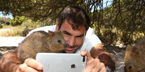 Roger Federer's quokka selfie in 2018 became a viral hit.