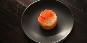 Crab tartlet.