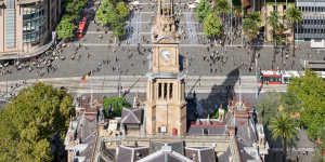 An artist’s impression of the future Town Hall Square,which will not start construction until at least 2035.