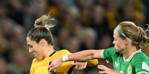 Katrina Gorry was one of the Matildas’ best players in their victory over Ireland.