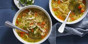 SOS recipe:Chicken noodle soup.