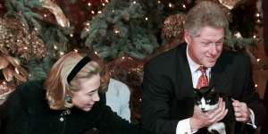 Socks in 1996 as Hillary and Bill Clinton hosted elementary school at the White House.