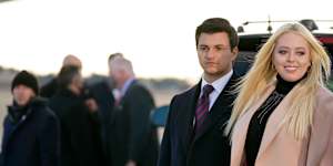 Michael Boulos and Tiffany Trump in 2021.