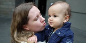 Two-year-old Isaac Oehlers with his mother Sarah Copland. Isaac was the youngest victim of the Beirut blast on August 4,2020.