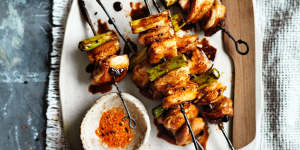 Neil Perry's grilled yakitori chicken recipe.
