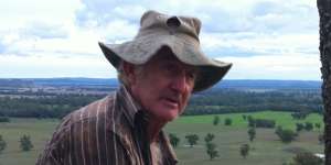 Clifford Wallace devoted time and energy to protest against coal mining at his farm.