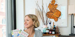 Actor Naomi Watts helped launch a range of menopause-themed greeting cards last year.