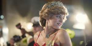 Tortured soul:Emma Corrin as Diana,Princess of Wales in an episode of The Crown.