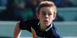 Lachlan Galvin during his junior days.