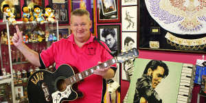 Jim Porter,president of the Elvis Presley Fan Club of Australia.