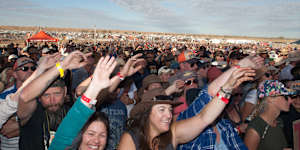 Birdsville Big Red Bash brings up to 10,000 people to the outback Queensland town.