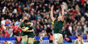 South Africa pulls off great escape to beat England and make Rugby World Cup final