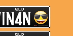 Some examples of emoji plates to be available in Queensland from March 1.