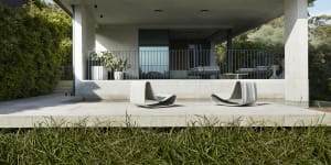 The architect and interior designer worked together on this off-form concrete “forever” home.