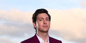 Two icons,one photo. Nicholas Braun,who plays Cousin Greg in Succession,has been in Australia to promote the show’s fourth and final season.