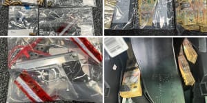 Cops seize gun,drugs and $70,000 cash in search of Northbridge bikie associate’s home,car