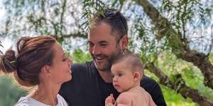 Kristian Terry,Eva Bonnet and baby Bastien.