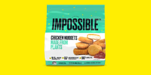 Impossible Foods’ plant-based chicken nuggets,as shown on the company’s website.