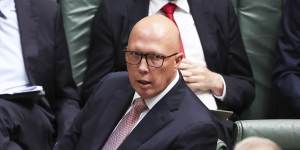 Peter Dutton has been accused of avoiding a briefing with police on the caravan.