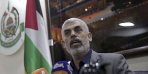 Yahya Sinwar,the leader of Hamas in the Gaza Strip,in 2018.