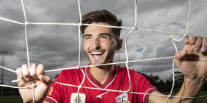 Adelaide United’s Josh Cavallo came out as gay in October.