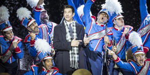 Andy Karl stars as weatherman Phil Connors in Tim Minchin’s musical adaptation of the cult 1993 film Groundhog Day.