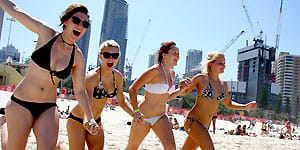 Gold Coast Schoolies celebrate.