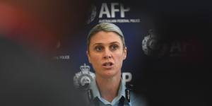 AFP assistant commissioner Krissy Barrett.