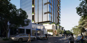 Goldfields’ planned 18-storey commercial tower at 88 Robertson Street,Fortitude Valley