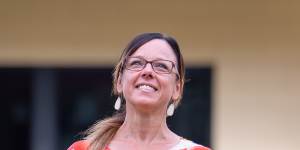 Deputy principal Felicity Pearson,pictured on campus,says the school cannot meet Indigenous families’ demand for boarding places.
