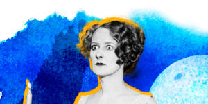 An actress plays Lady Macbeth,who sleepwalked,in 1928.