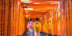 Visiting a shrine in Japan is a way to press pause on your busy life