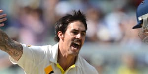 Mitchell Johnson on the attack as a player – not a columnist.