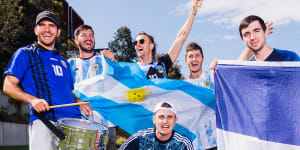 ‘Football is life’:Noisy all-nighter ahead for French and Argentinian fans watching World Cup final