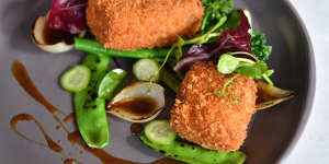 Peking duck croquettes.
