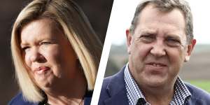 Tasmanian MPs Bridget Archer and Gavin Pearce.