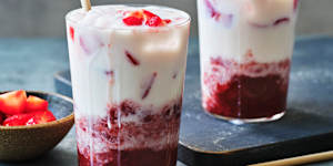 Japanese strawberry milk.