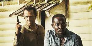 James Purefoy as Hap Collins and Michael Kenneth Williams as Leonard Pine in Hap and Leonard.