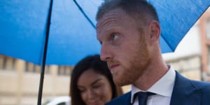 Facing a hearing:Ben Stokes arriving in court back in August.