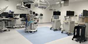 One of the four empty operating theatres at Children’s Hospital Westmead.